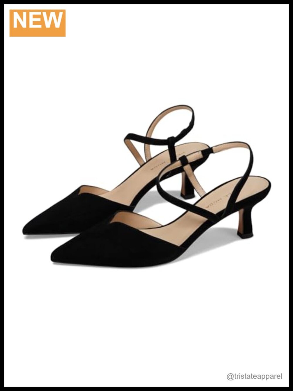 Kitten Heel Pointed Toe Leather Pumps Business Casual